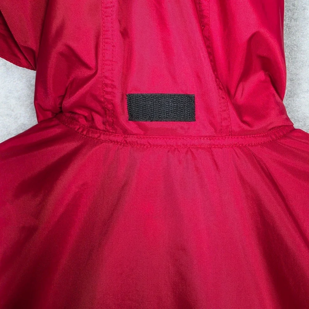 Vintage Nike Jacket Mens XL Red Quarter Zip Windbreaker Loose Vented Mesh Lined